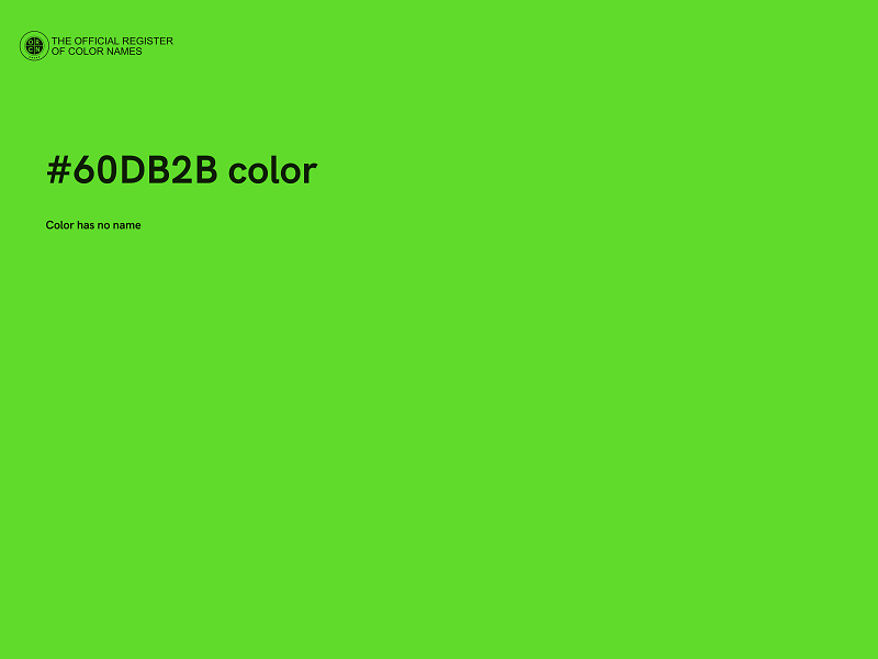 #60DB2B color image