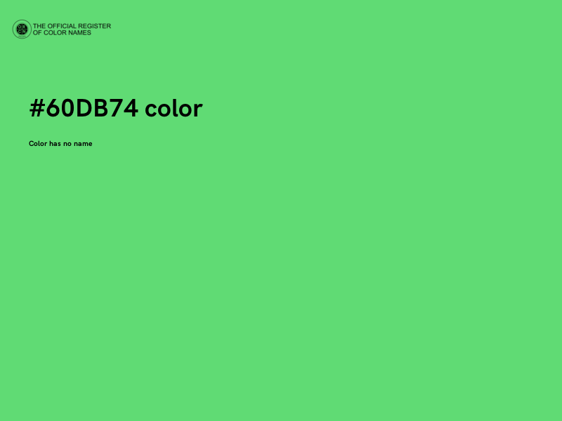 #60DB74 color image