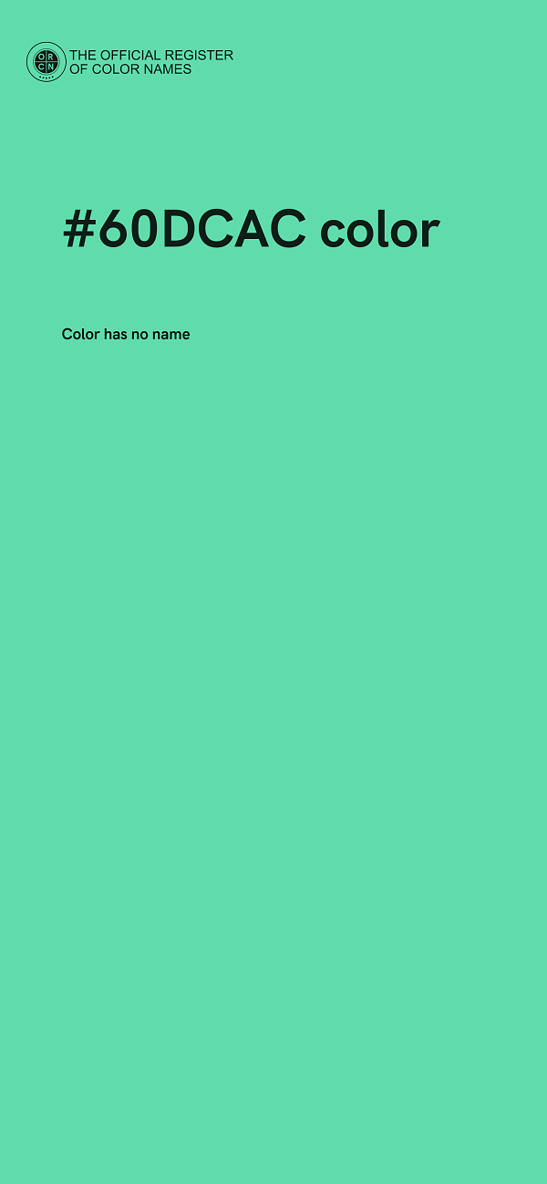 #60DCAC color image