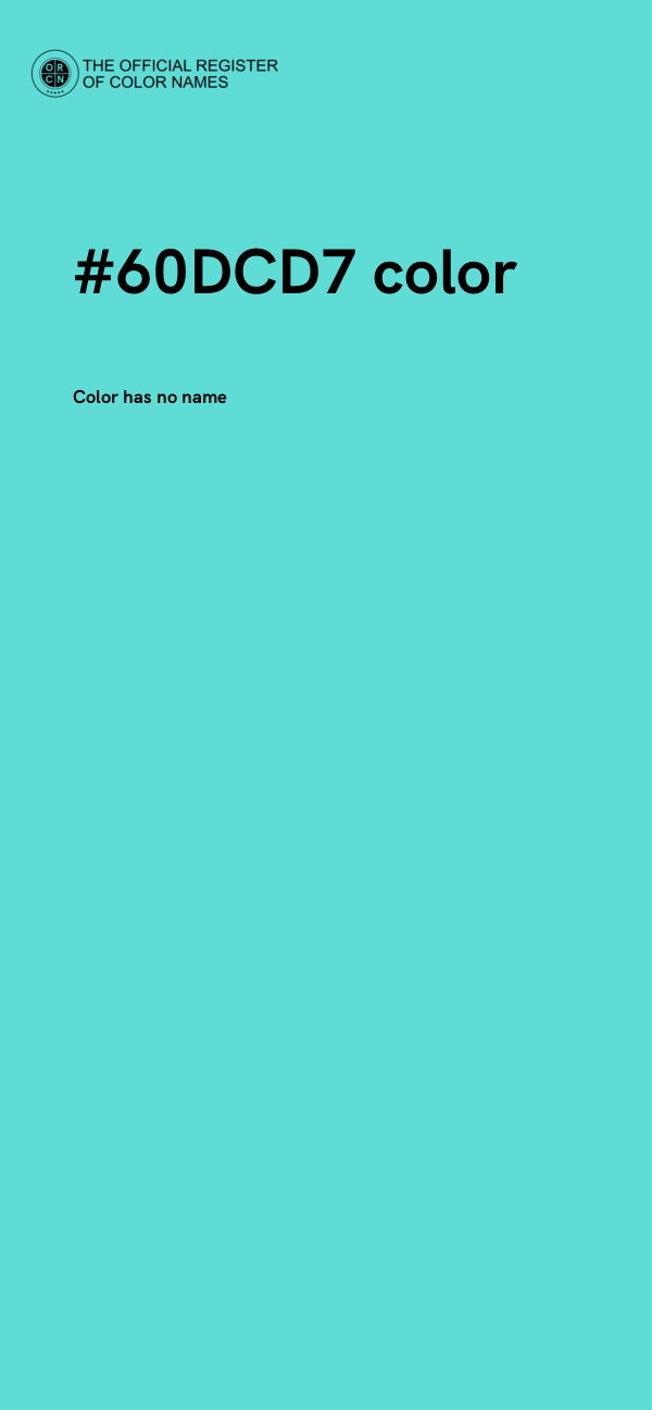 #60DCD7 color image