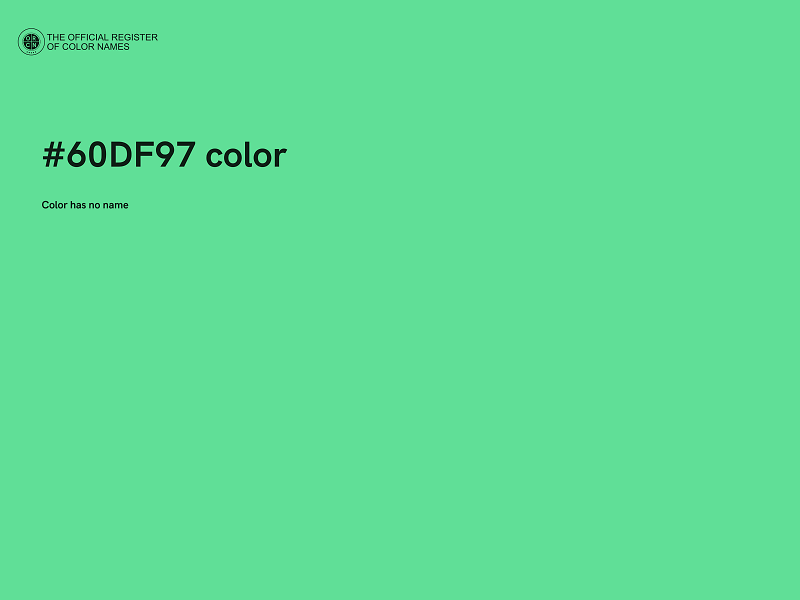 #60DF97 color image