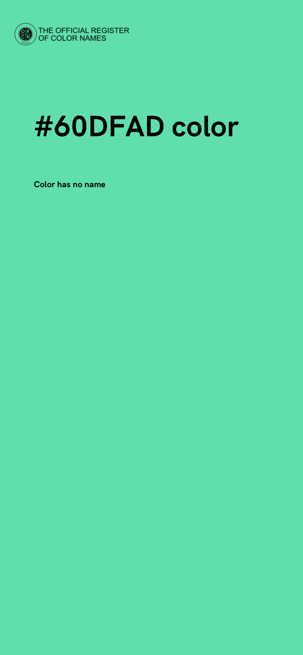 #60DFAD color image