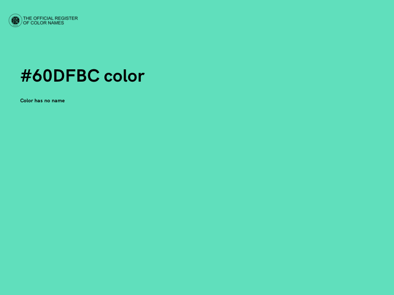 #60DFBC color image