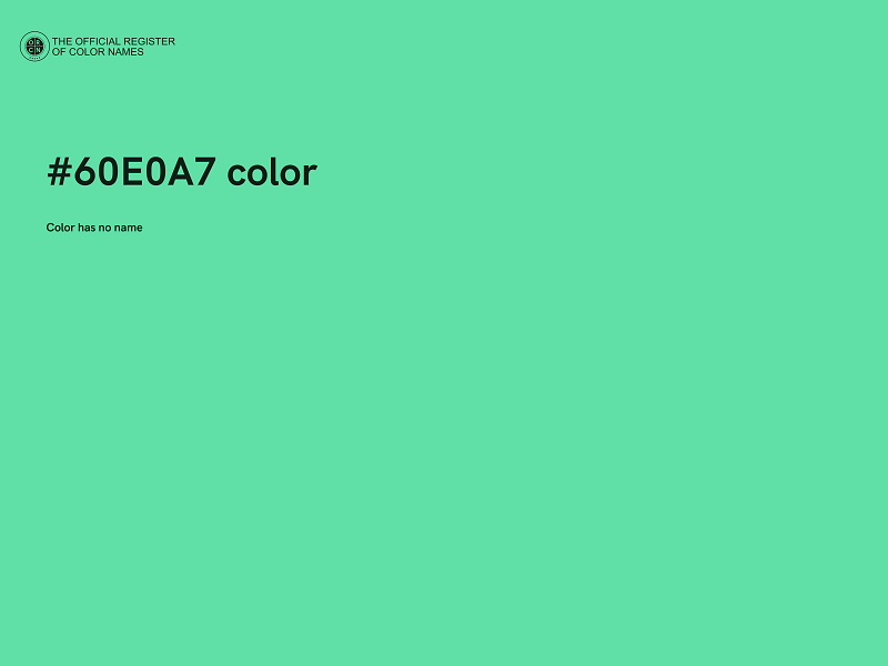 #60E0A7 color image