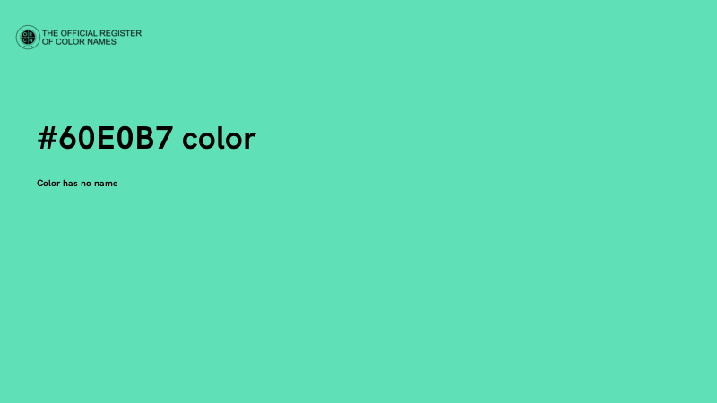 #60E0B7 color image