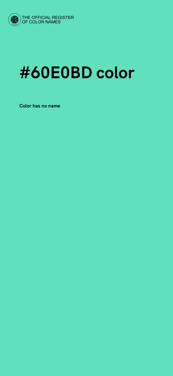 #60E0BD color image