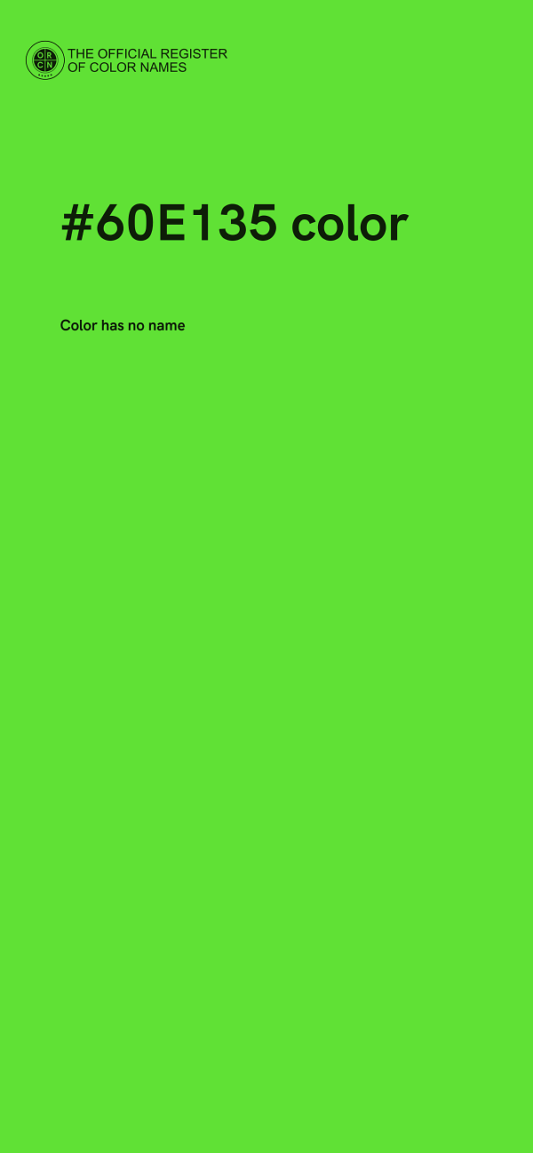 #60E135 color image