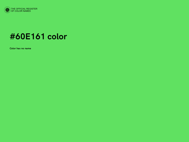 #60E161 color image