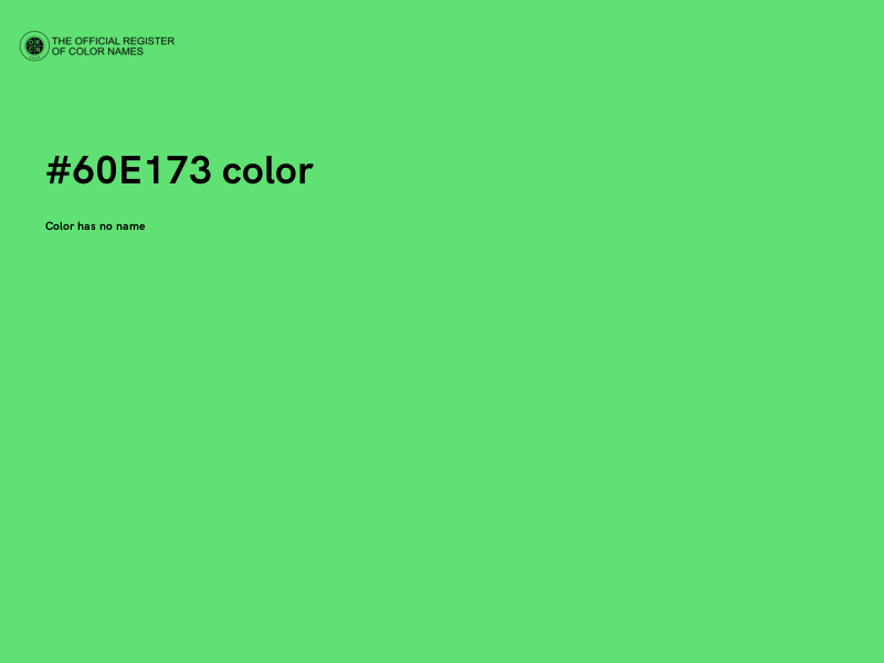 #60E173 color image