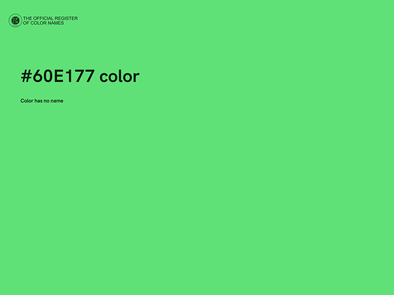 #60E177 color image