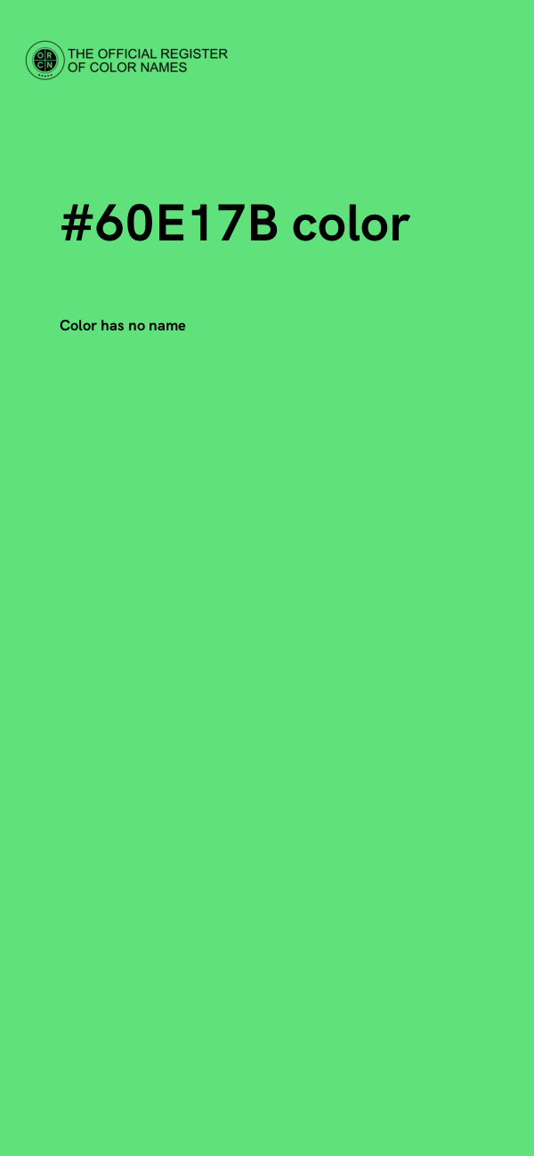 #60E17B color image