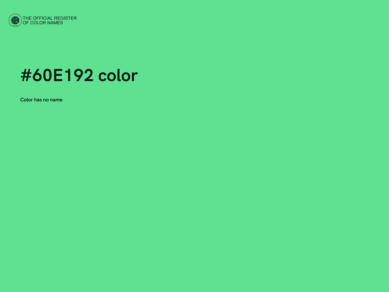 #60E192 color image