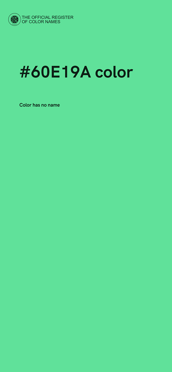 #60E19A color image