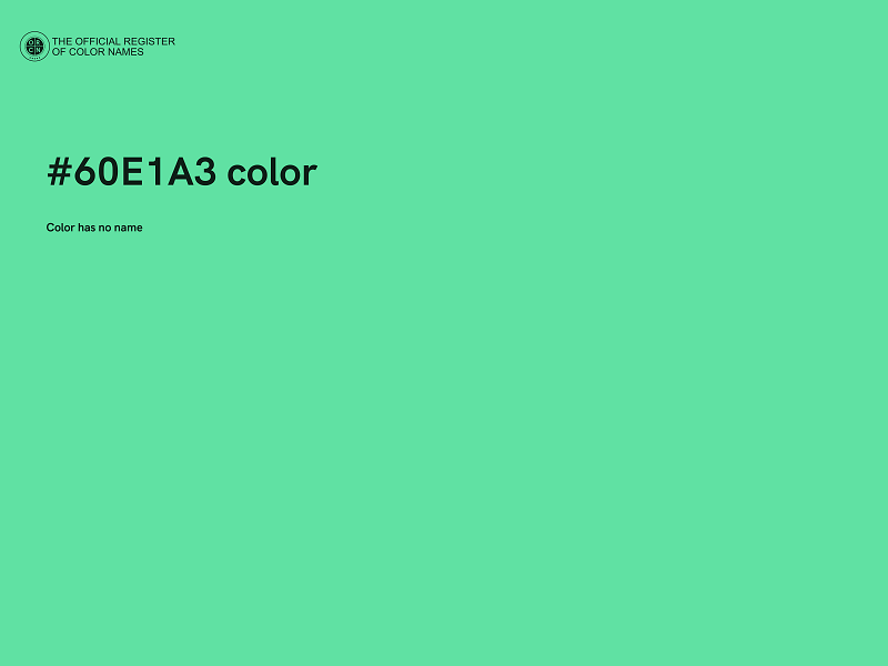 #60E1A3 color image