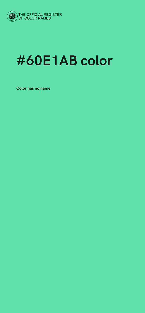 #60E1AB color image