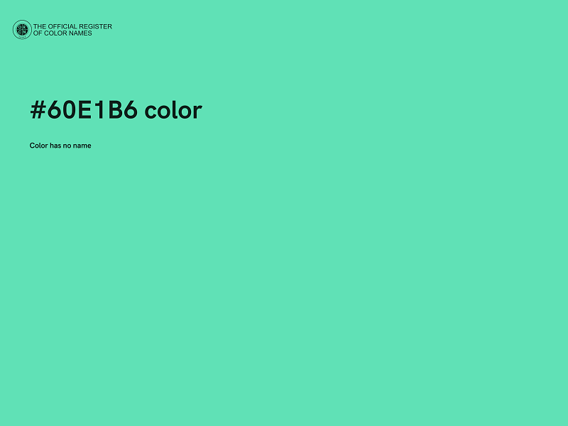 #60E1B6 color image