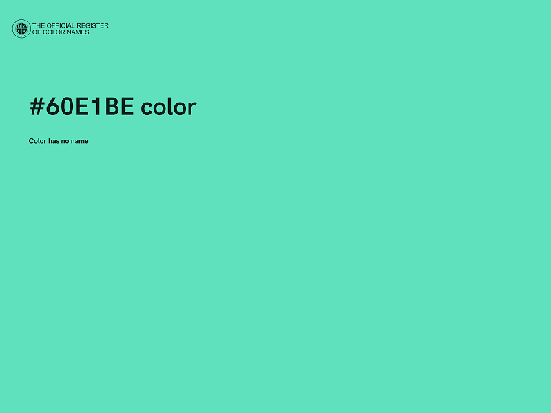 #60E1BE color image