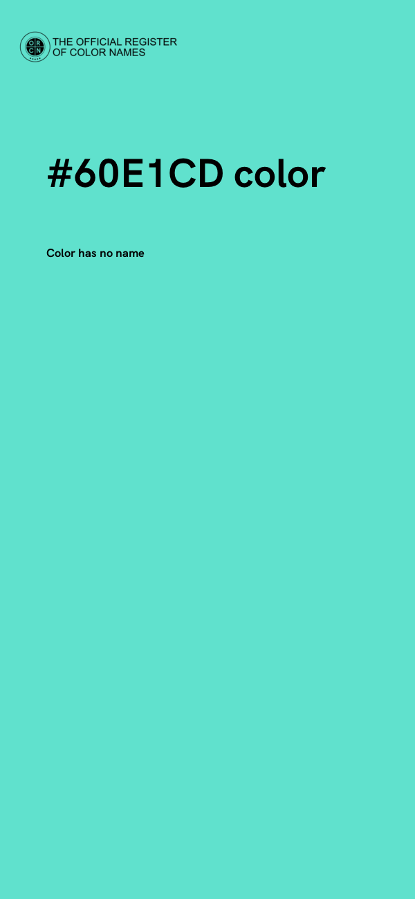 #60E1CD color image