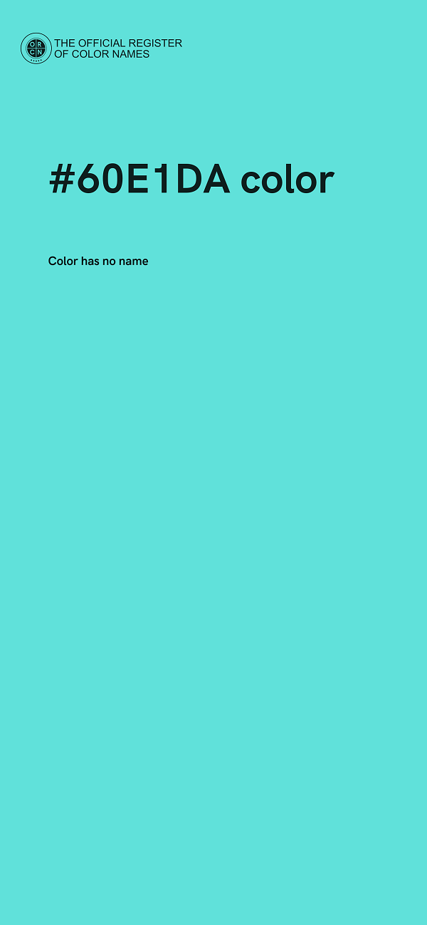 #60E1DA color image