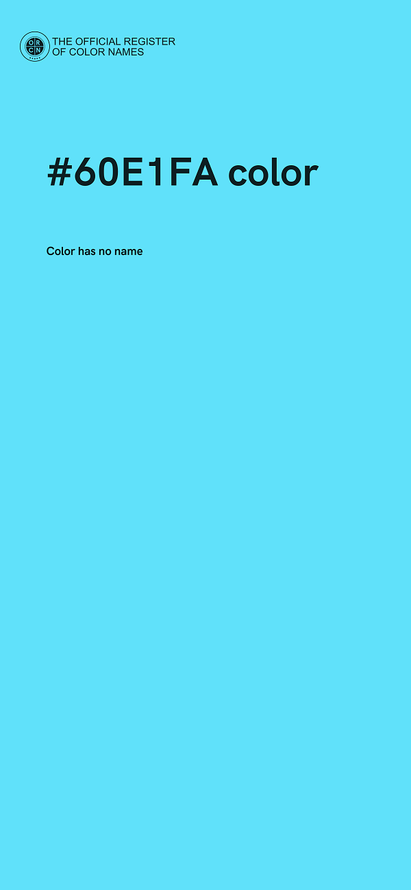 #60E1FA color image