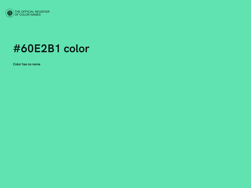 #60E2B1 color image