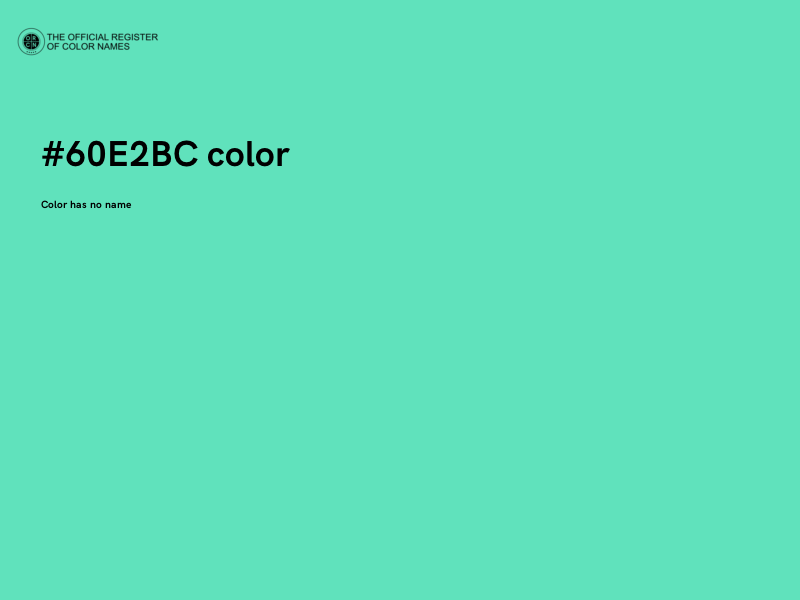 #60E2BC color image