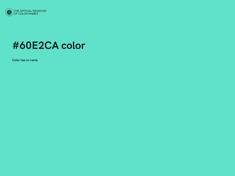 #60E2CA color image