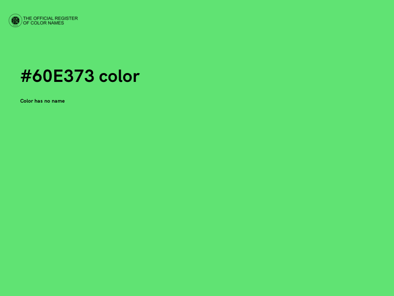 #60E373 color image