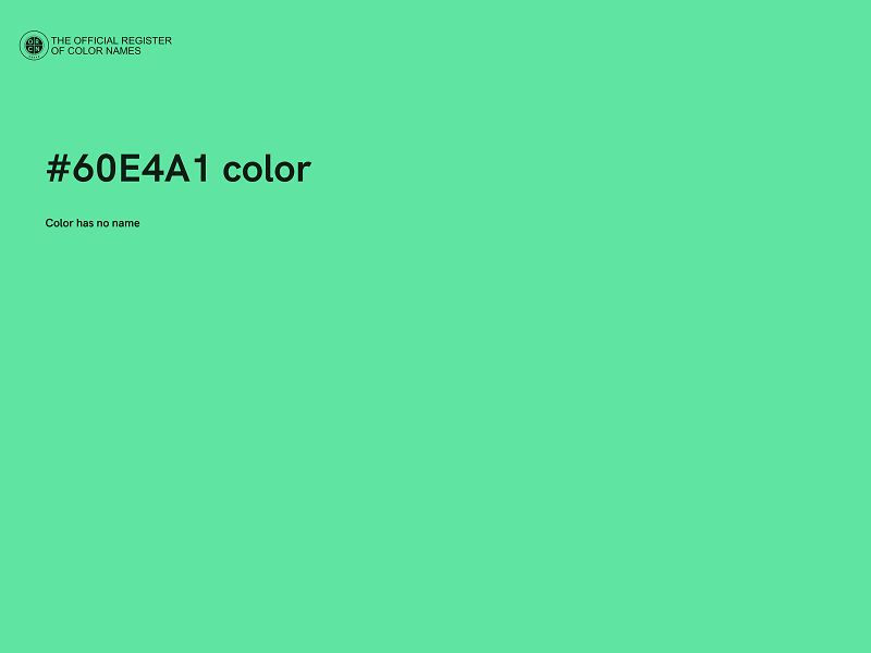 #60E4A1 color image