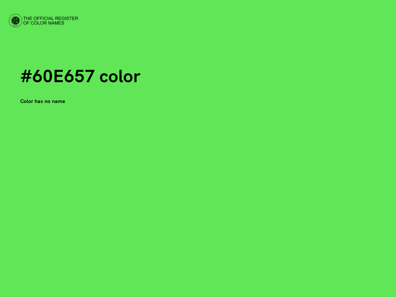 #60E657 color image