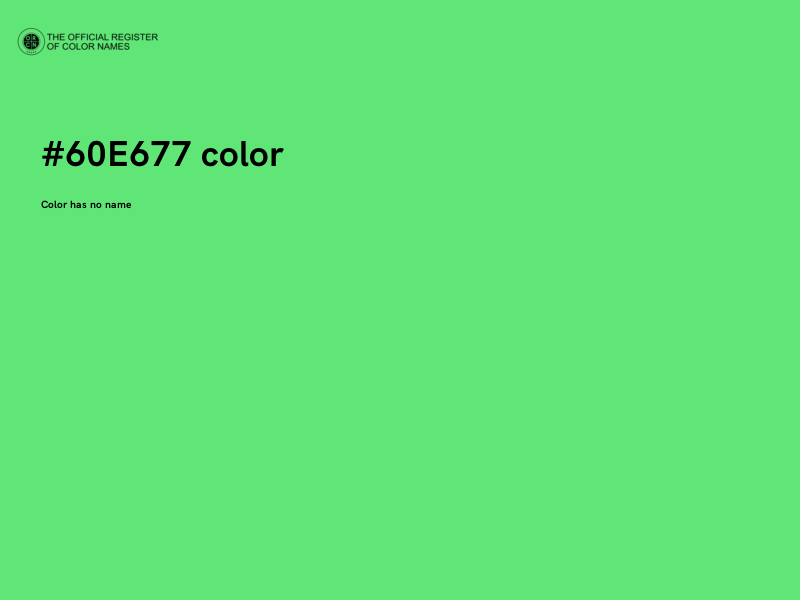 #60E677 color image
