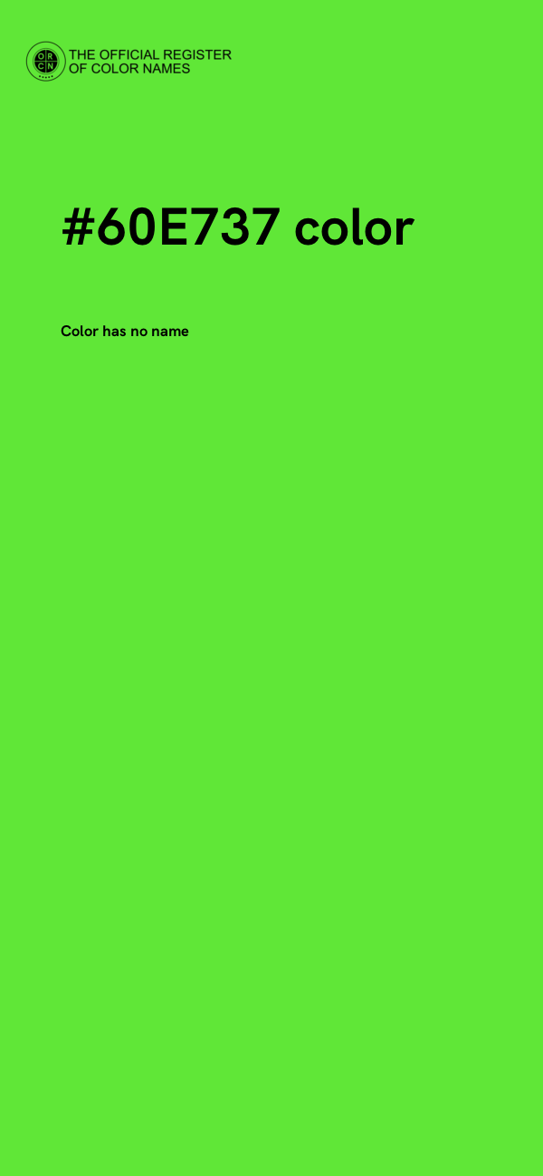 #60E737 color image