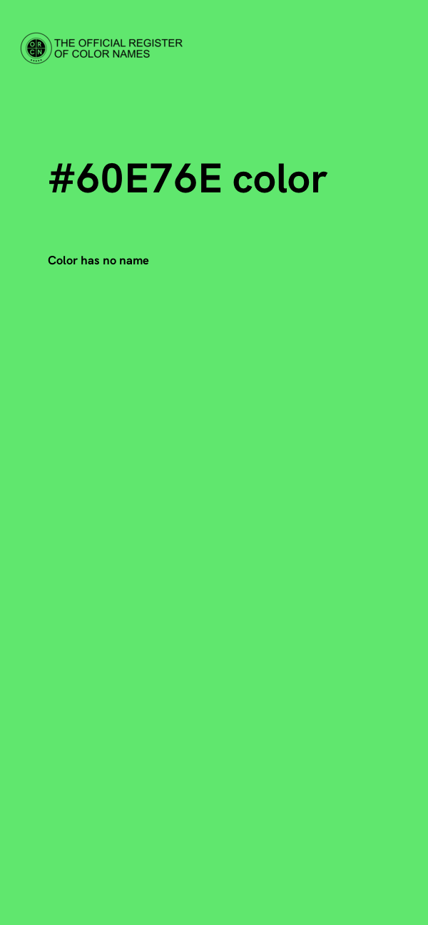 #60E76E color image