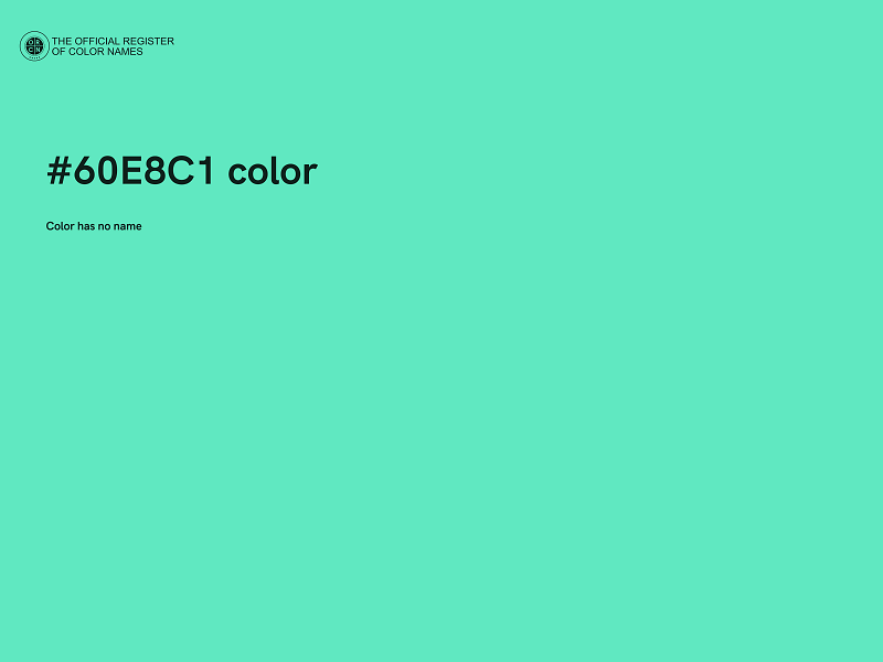 #60E8C1 color image