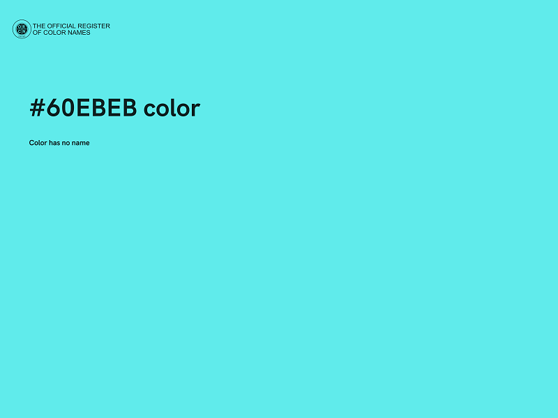 #60EBEB color image