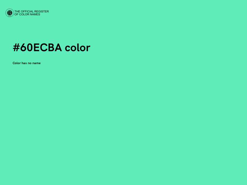 #60ECBA color image