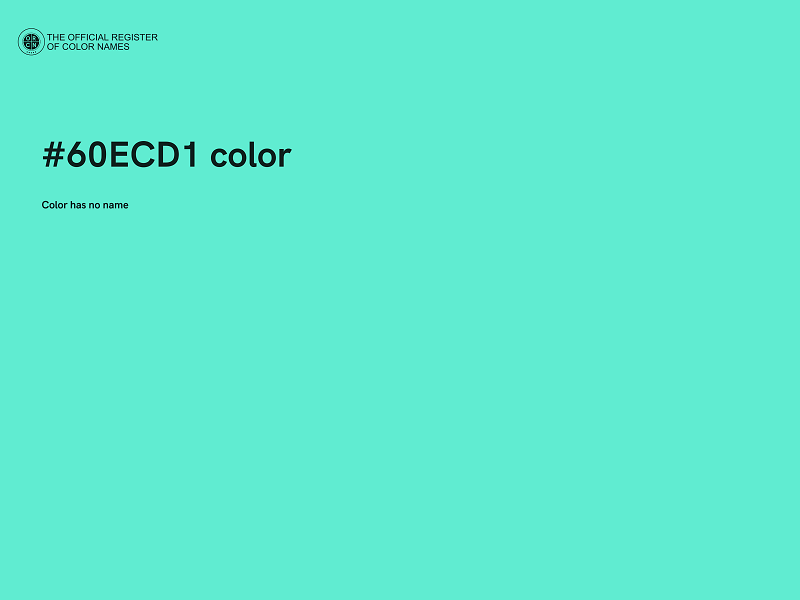 #60ECD1 color image