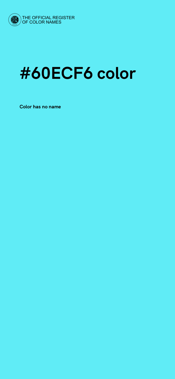 #60ECF6 color image