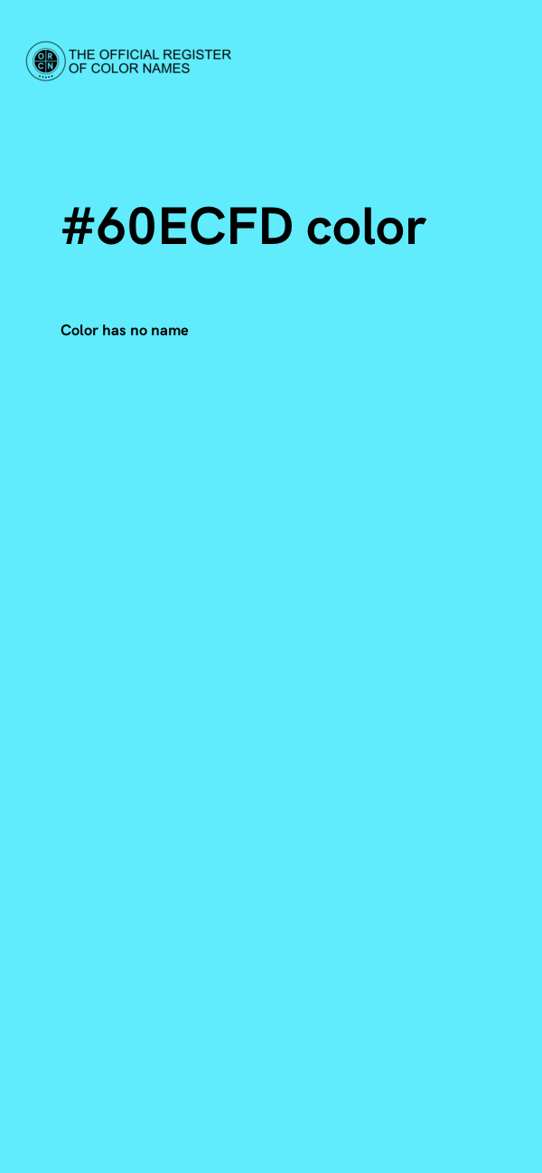 #60ECFD color image