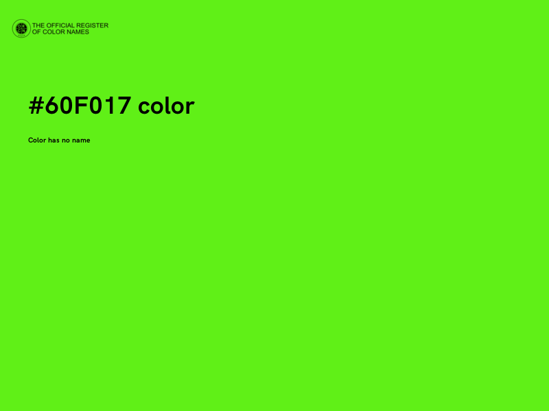 #60F017 color image