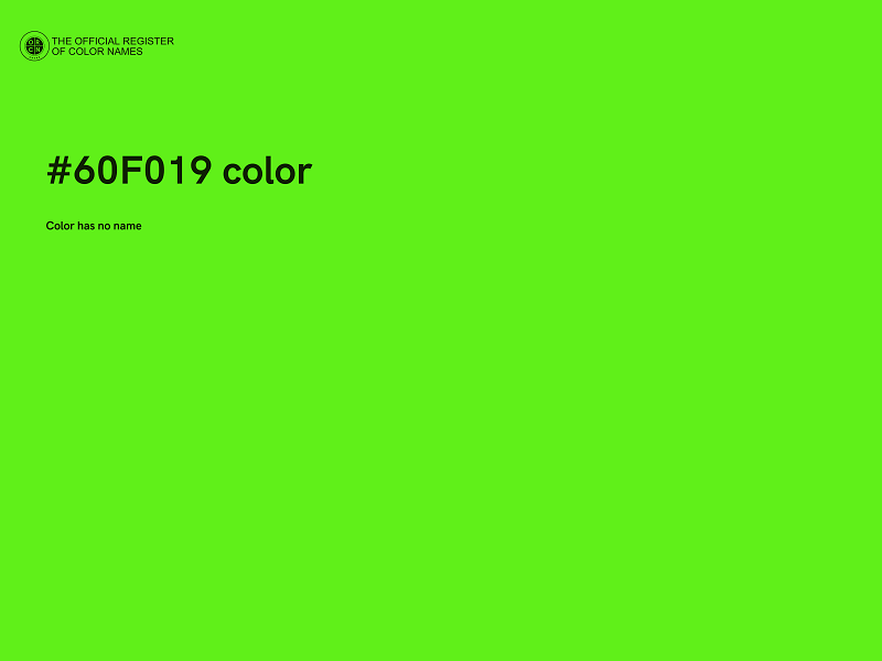 #60F019 color image