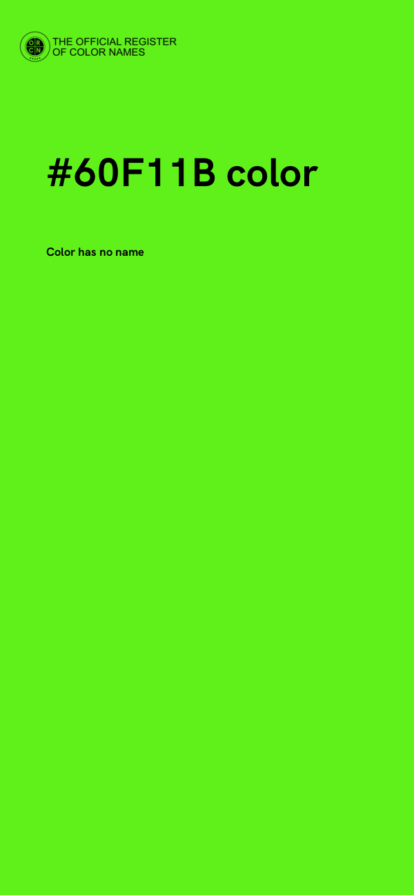 #60F11B color image