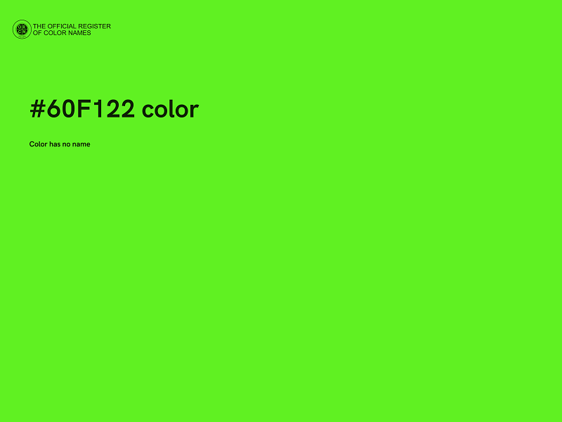 #60F122 color image