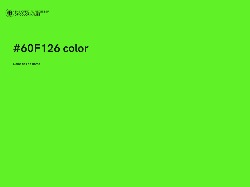#60F126 color image