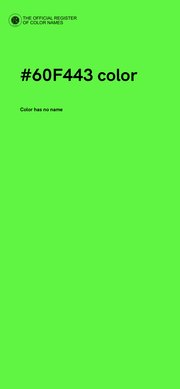 #60F443 color image
