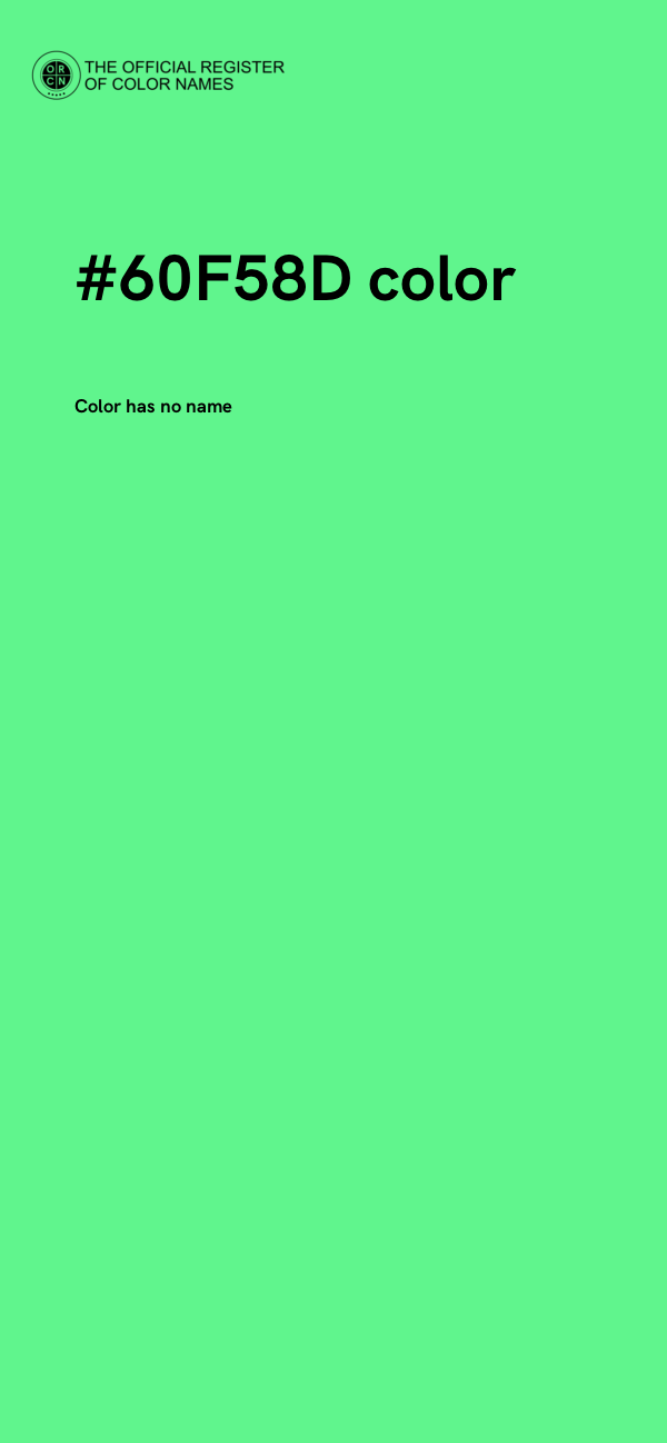 #60F58D color image