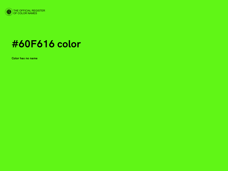 #60F616 color image