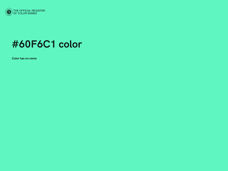 #60F6C1 color image