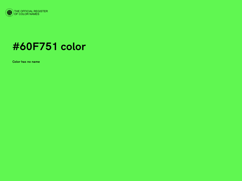 #60F751 color image