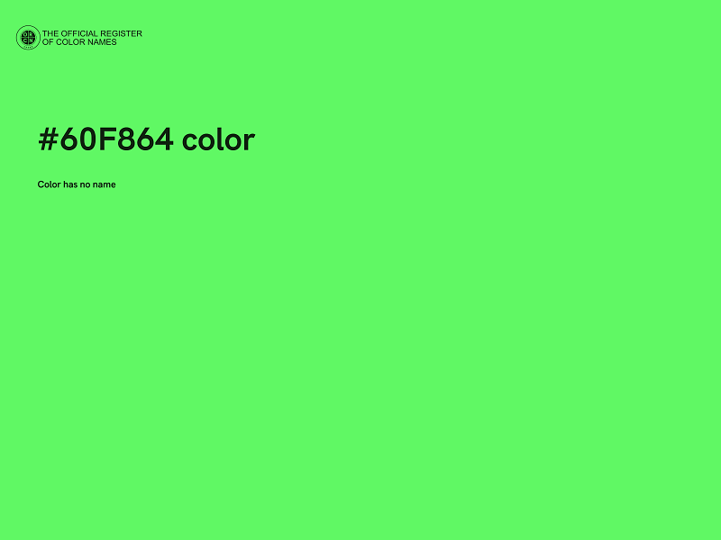 #60F864 color image